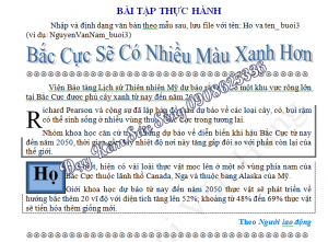 Bài tập thực hành word Art