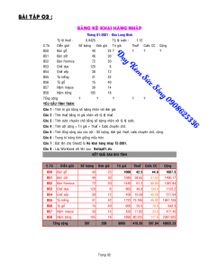 Tự học Thực Hành Excel 02