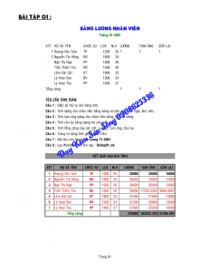 Tự học Excel 01