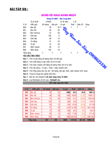 Học Tin Học Văn Phòng Excel 02